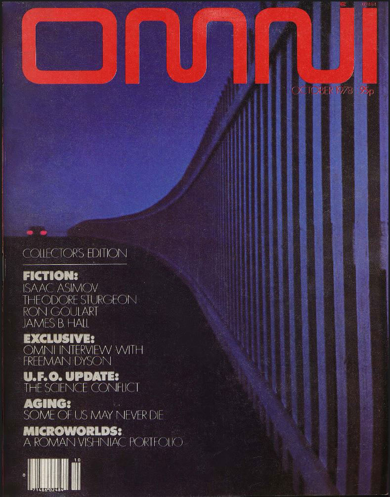 OMNI magazine cover, October 1978